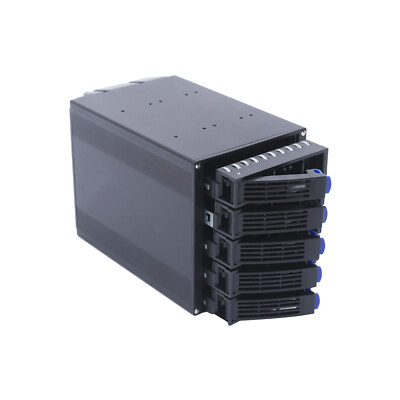 RackChoice Interne Harde Schijf Behuizing 5x2.5/3.5 SATA/SAS Harde Schijf Backplane 6 Gbps HDD Hotswap in 3xExterne 5.25 Bay Compatibel met alle racktypes RackChoice Interne Harde Schijf Behuizing 5x2.5/3.5 SATA/SAS Harde Schijf Backplane 6 Gbps HDD Hotswap in 3xExterne 5.25 Bay Compatibel met alle racktypes