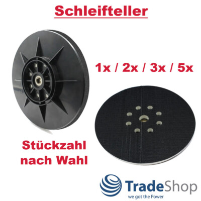 1x/2x/3x/5x Klett Schleifteller für Einhell TC-DW 225 TE-DW Langhalsschleifer