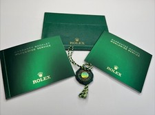 Authentic Rolex Card Holder Guarantee Manual  Warranty Booklet  Green Hologram