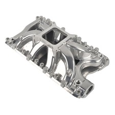 Polished Air Gap Aluminum Single Plane Intake Manifold For Sbf Ford 351w Windsor
