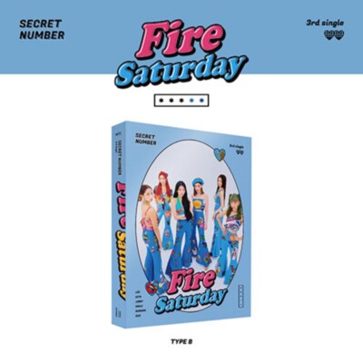 SECRET NUMBER 3rd Single Album [Fire Saturday] Type B CD+P.Book+2p Card+Sticker