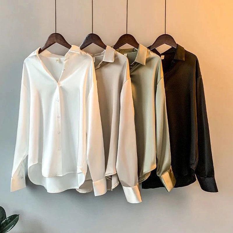 satin ladies tops