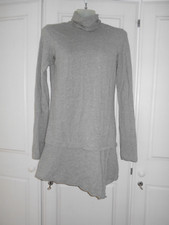 Uniqlo J+ (Jil Sander) Grey Poloneck Long T-Shirt Tunic Top - S/UK8-10