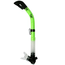 Green Scuba Diving Totally Dry Snorkel Signal Whistle 