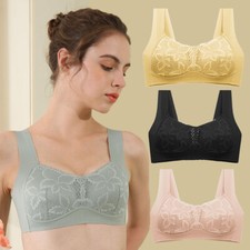 Playtex 18 Hour Bra Wirefree Ultimate Lift True Support Womens Natural Soft Lace