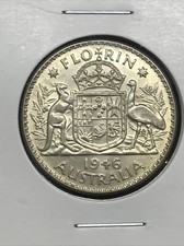 Australian 1946 FLORIN UNC