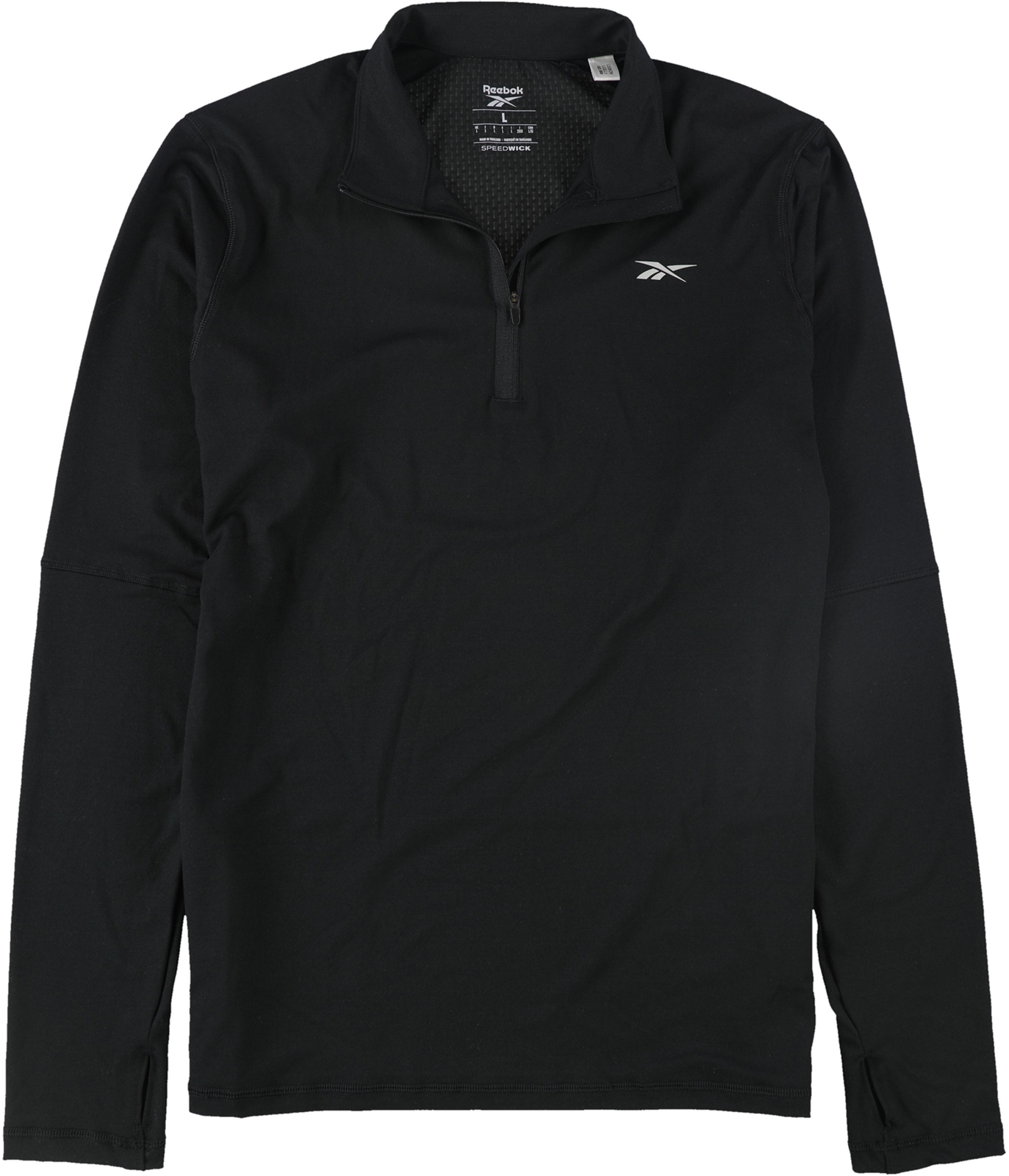 Quarter Zip Henley Shirt, Black 
