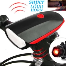 Super Bright USB Led Bike Bicycle Light Rechargeable Headlight &Taillight Set