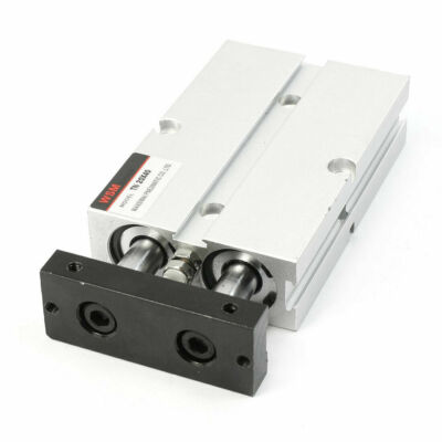20mm x 40mm Dual Action 10mm Dia Double Piston Rod Guide Pneumatic ...