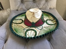 Mariachi Sombrero Horseshoe Green and Pink 18  made in Mexico