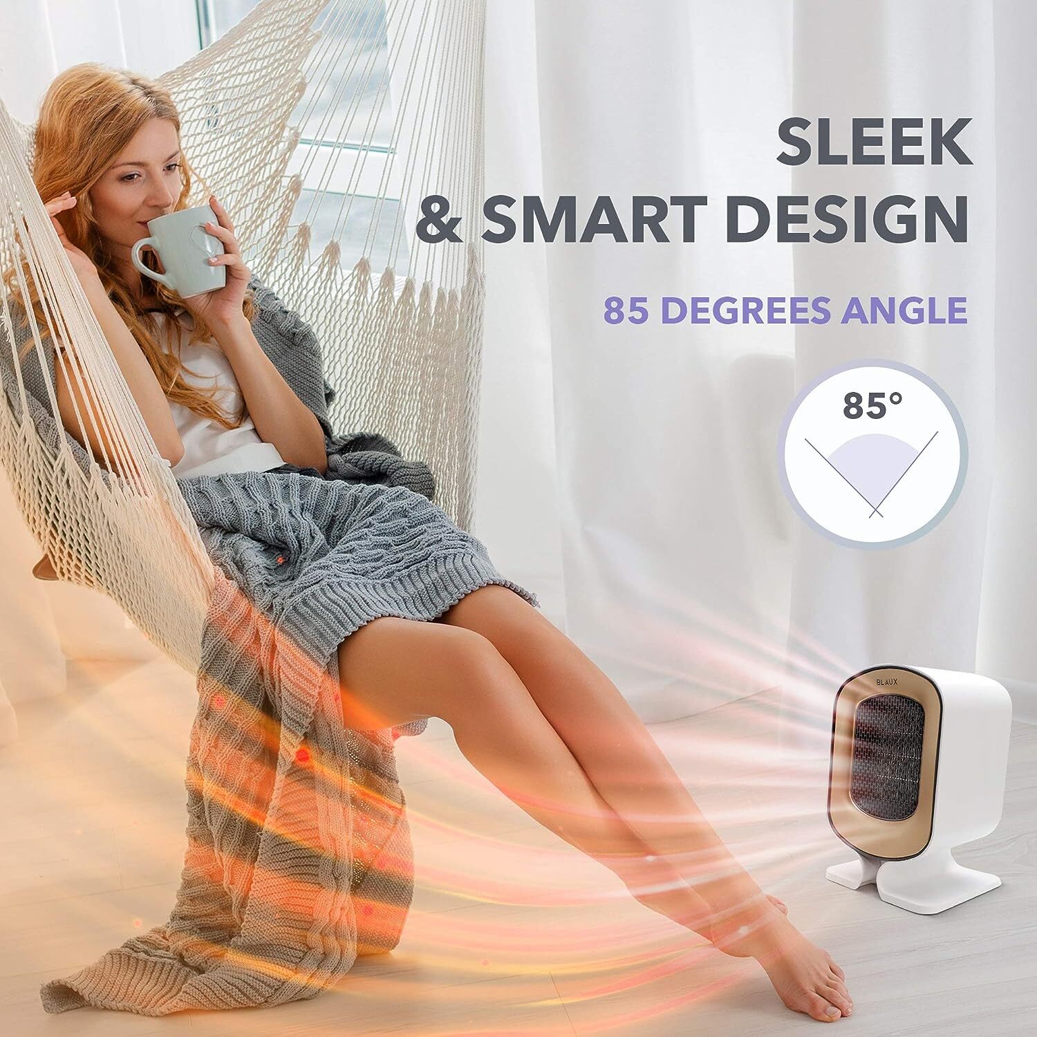 BLAUX Heatcore Small Portable Office Desk Home Electric Fan Heater Hot  Upright | eBay