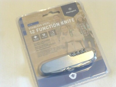 Stansport Stainless Steel 12 function knife NEW key ring attachment camping home