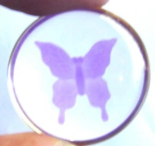 AA NA OA GA Al-Anon Purple Butterfly Comfort Worry Pocket Stone AngelStar God