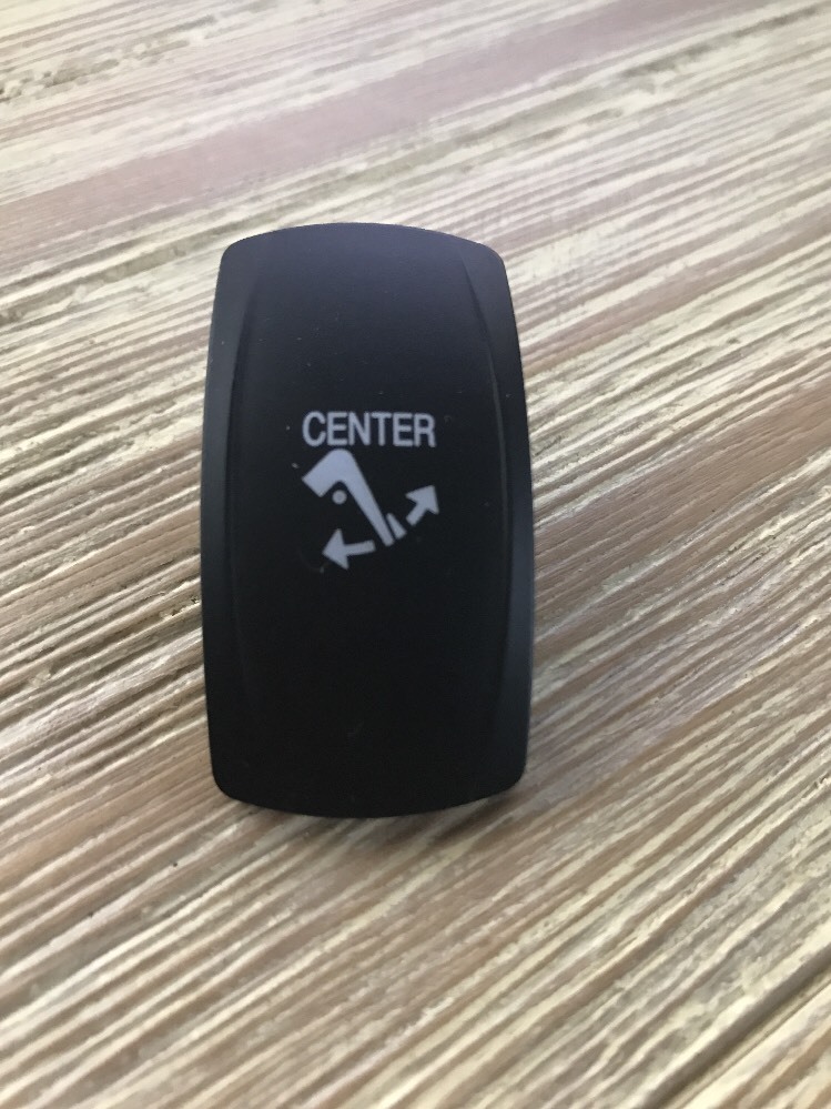 Baja Marine Boat CENTER DRIVE Rocker Switch Cover Actuator Laser Etched