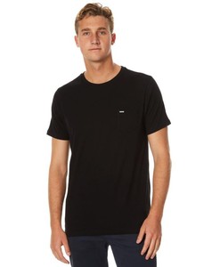 plain black pocket tee
