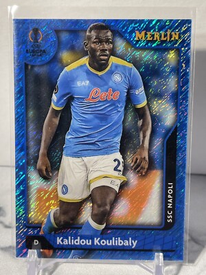 2021-22 Topps Merlin Kalidou Koulibaly Blue Shimmer #/75 SP