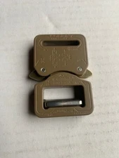 AustriAlpin 25mm / 1" Cobra Pro Style Buckle Coyote Brown FY25CVF Belt Clip