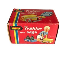 Brio Vintage Antique Tractor and Wagon Traktor med vagn 31009 1964 IN BOX As IS