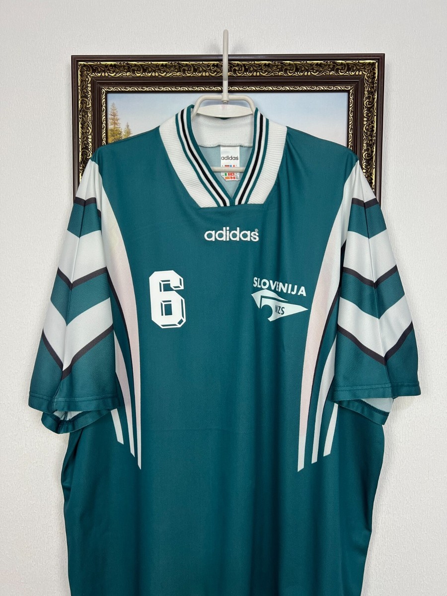 Slovenia football shirt 1996 Player Issue #6 Soccer Jersey