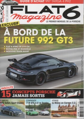 FLAT 6 357 2020 PORSCHE 992 GT3 718 BOXSTER GTS 4.0 718 SPYDER 997 T4 550 SPYDER