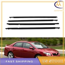 For Toyota Corolla 2009-2011 2012 Weatherstrip Window Moulding Trim Seal Belt