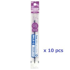 PENTEL BKL5 Refill 0.5mm Blue ink For BK125 Ballpoint Pen 10 pcs SET