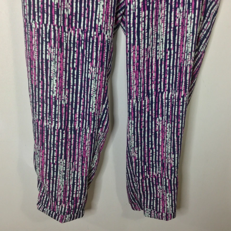 NWT Attention pull up pants drawstring waist loose Jr XL pink blue striped - Image 3 of 4