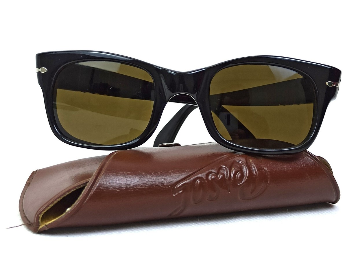 RARE 6201/51 PERSOL RATTI SUNGLASSES VINTAGE BLACK FRAME RARE 6201/51 PERSOL RATTI SUNGLASSES VINTAGE BLACK FRAME