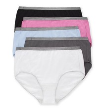 Hanes CSP40A Just My Size Cotton Stretch Brief Panty - 5 Pack
