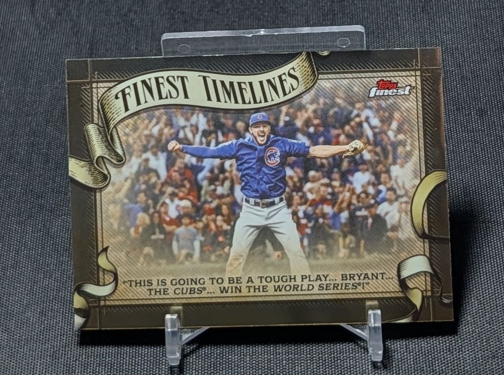 Kris Bryant Timelines 2026 Topps Finest Chrome Baseball Card #FT-30 Chicago Cubs