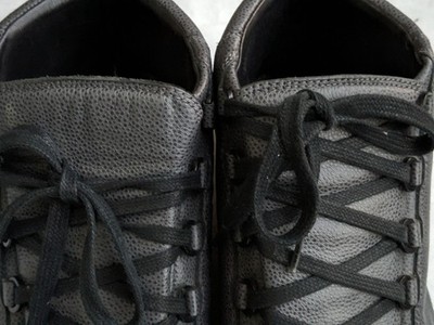Balenciaga Arena Gray Leather Men 9 42 Leather High Top Sneakers