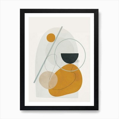 Abstrakte Formen Nr. 4 Kunstdruck gerahmt Wandbild Poster Leinwanddruck Bild