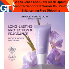 2 pcs Grace and Glow Black Opium Smooth Deodorant Serum Roll On for Brightening