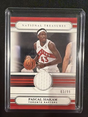2020-21 Panini National Treasures Jt-oak Pascal Siakam /99 Patch