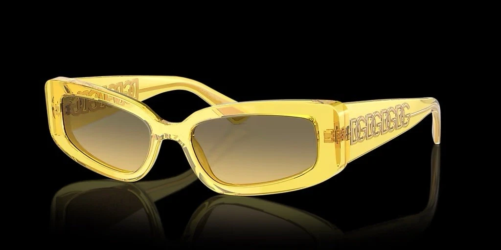 D&G Women Sunglasses Yellow Havana Shield DG6205 612/85 NEW AUTHENTIC New Dolce & Gabbana DG6205 612/85 Yellow Havana/Yellow 0-0  main image 2