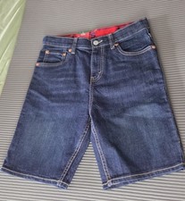Levi's Boys Blue Dark Wash Denim Shorts Size 14