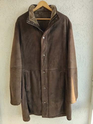 Giacca cappotto lungo pelliccia pelle shearling Loewe