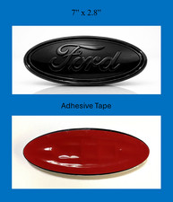 Ford 7 Inch Solid Black Emblem Front Grille Tailgate Oval Badge