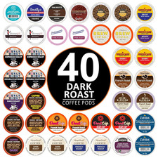 Dark Roast Coffee Pod Variety Pack - Pack for Keurig K Cups Coffee Makers, Bold
