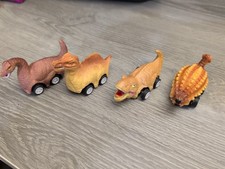 4 Dinosaurs Pull Back Toys