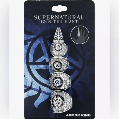 Supernatural Icons Armor Ring Hot Topic Winchester Castiel