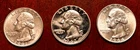 LOT OF THREE: 1961-P/1962-P Proof/1964-D U.S. Washington Silver Quarters NICE!