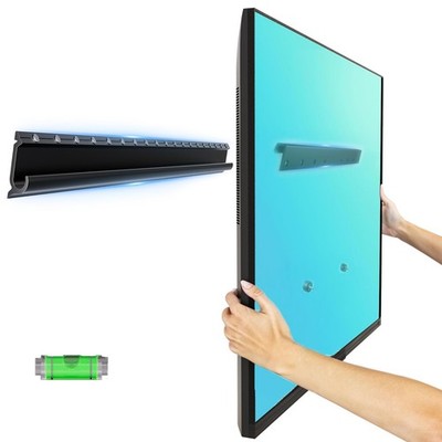 No Stud TV Wall Mount for 12-55 inch TVs, No Drill TV Mount Holds up to 100 l...