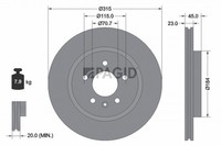 2X Bremsscheibe Pagid 55398NC FüR Opel Zafira Tourer P12 VAN LPG Cdti CNG Sidi 3