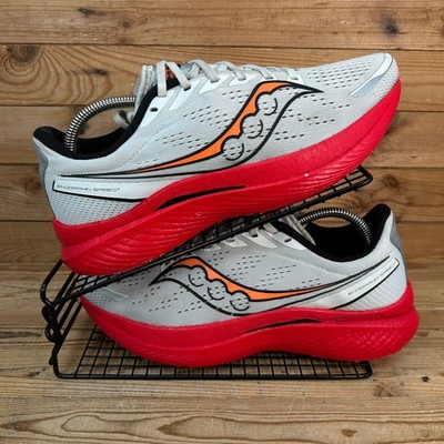 Saucony Turnschuhe Herren Größe UK 10 Endorphin Speed 3 weiß ViZiRed Laufschuhe