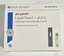 Henry Schein Lipid Panel + eGLU Test Strips Smart Bundle 15 Ct Strips