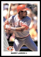 Barry Larkin 1990 Leaf #18 Cincinnati Reds MLB READ FREE SHIPPING AutographDen