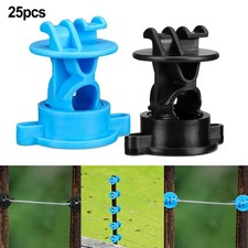 Long lasting and Reliable Screw Tight Insulators for Garden Fence 25 Pcs