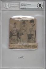 BAS Authenticated Bill Terry Ted Kluszewski Grady Hatton BGS Authentic Auto ow6