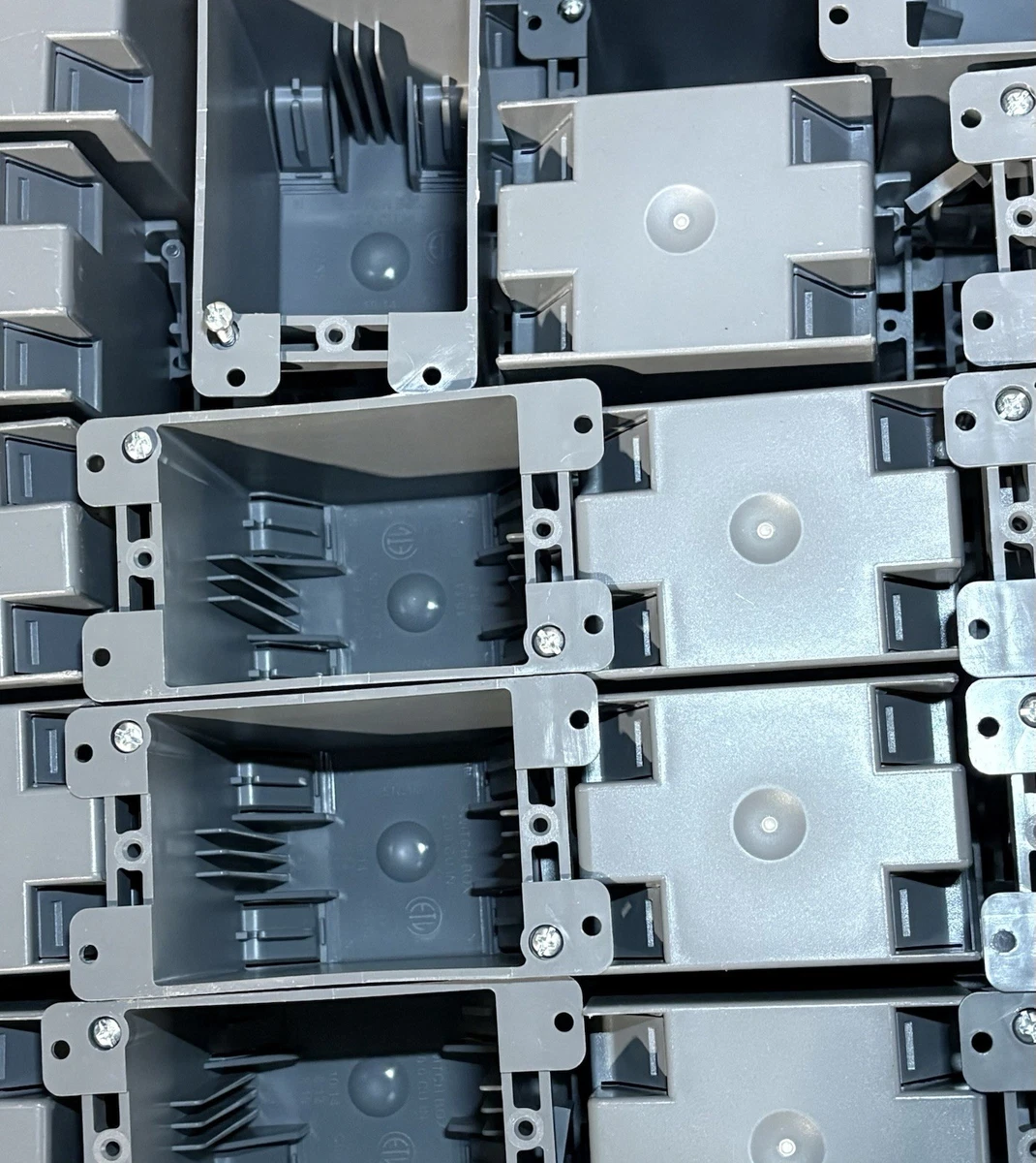 Cajas eléctricas de PVC 1 módulo 20 cu. in. para interruptor o tomacorriente, 24Pack foto 6